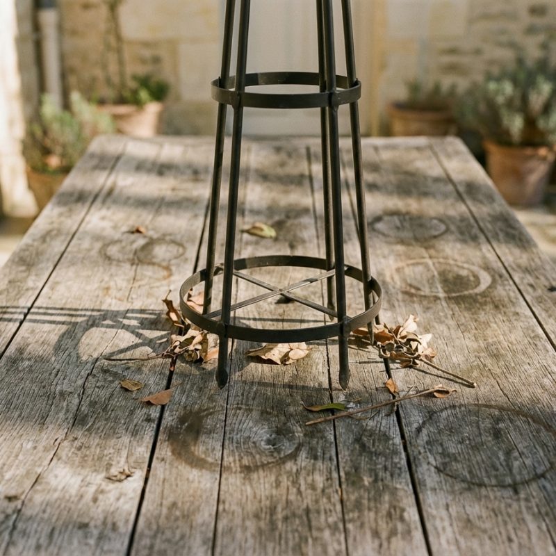 French Iron Garden Obelisk Trellis